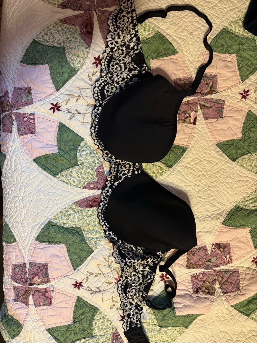 Black Lace Trim T-Shirt Bra - Women Intimates & Sleepwear